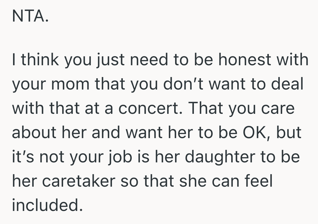 Screenshot 2025 07 07 at 1.24.05 AM Her Moms Favorite Band Is In Town, But She Wants To Go To The Concert Without Her